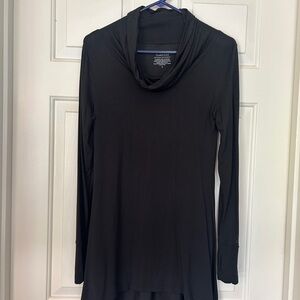 Cuddl Duds Black Tunic Top